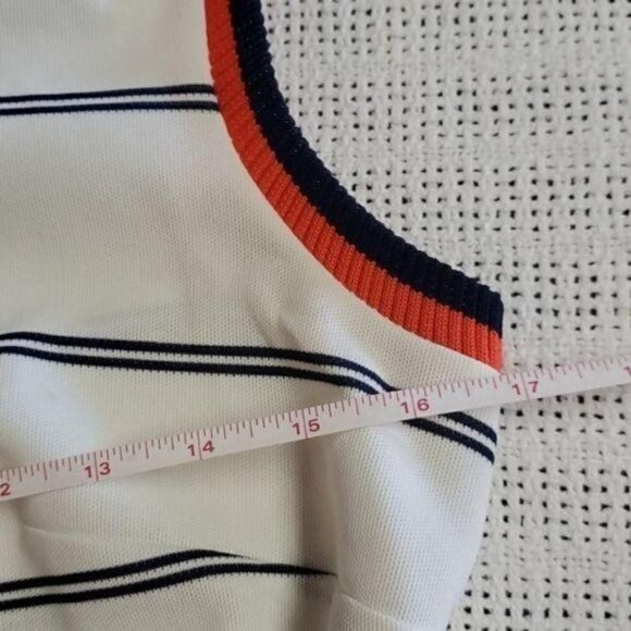 Vintage Embellished Stretch Banded Waist Sleeeveless Zippered Sz S Dress - Picture 7 of 8